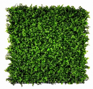 Umelá živá zelená stena MIX ROSTLIN Premium, 4ks dielca 50x50cm, plocha 1m2