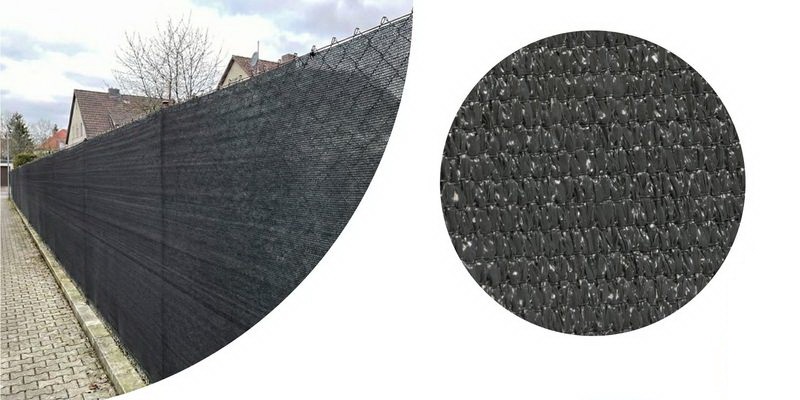 Tieniaca sieť na plot ANTRACIT 230g/m2, 95%, rolka výška 1,5m x dĺžka 10m
