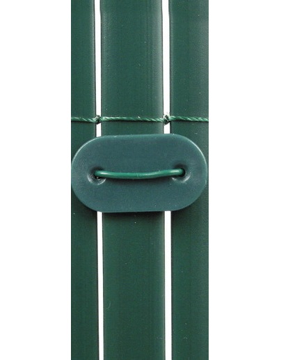 Inštalačné drôtiky s podložkami pre umelé ploty, 26ks zelené