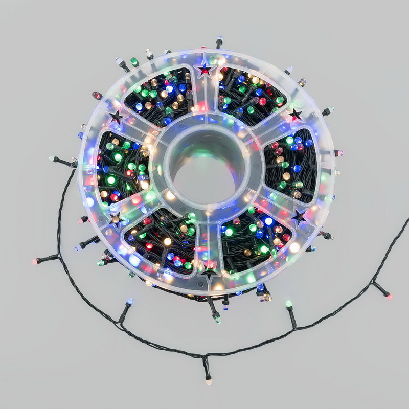 LED reťaz 100m 1000 LED, vonkajšia, 8 programov, multicolor