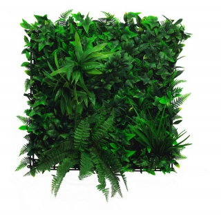 Umelá živá zelená stena JUNGLE, 50 x 50cm, plocha 0,25 m2