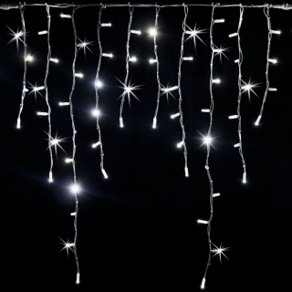 Flash LED kvapľník 3x1m 180 MAXI LED prepojiteľné vonkajšie, studená biela