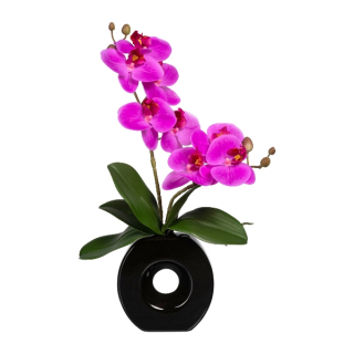 Orchidea lila vo váze, 35cm