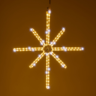 LED motív Polaris 70cm, 230V vonkajší, teplá+chladná biela
