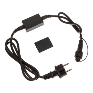 Napájací kábel pre LED vianočné osvetlenie PROFI 2-pin, 1,5m čierna