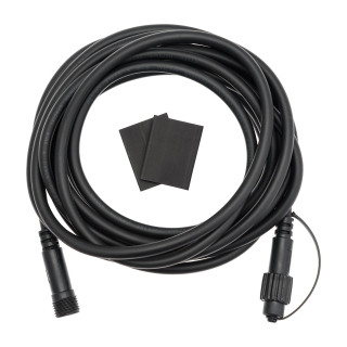 Predlžovací kábel pre LED vianočné osvetlenie PROFI 2-pin, čierna 5m